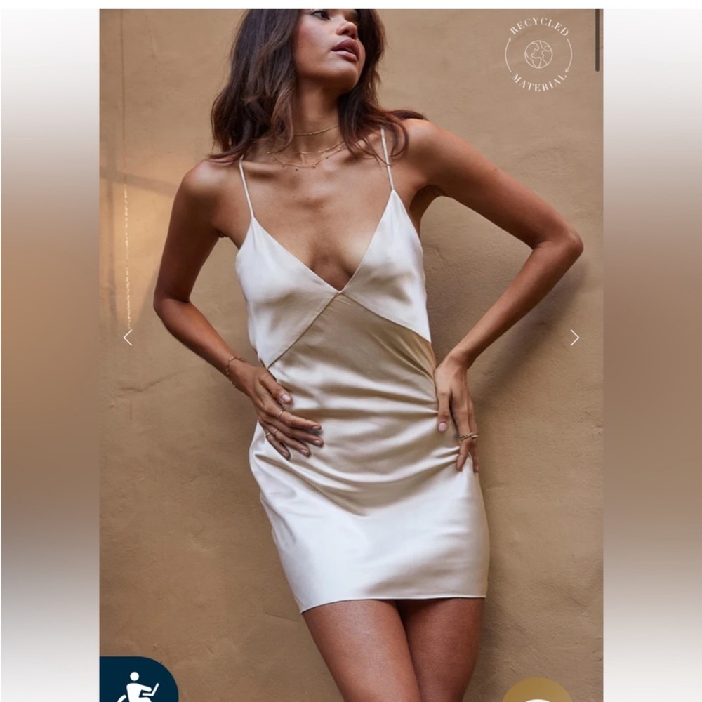 Grace loves lace silk satin dress